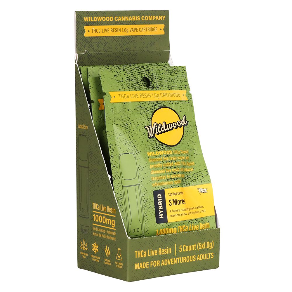 Wildwood THCA Cartridge 1g - Live Resin Liquid Diamond Vape | 5ct Display