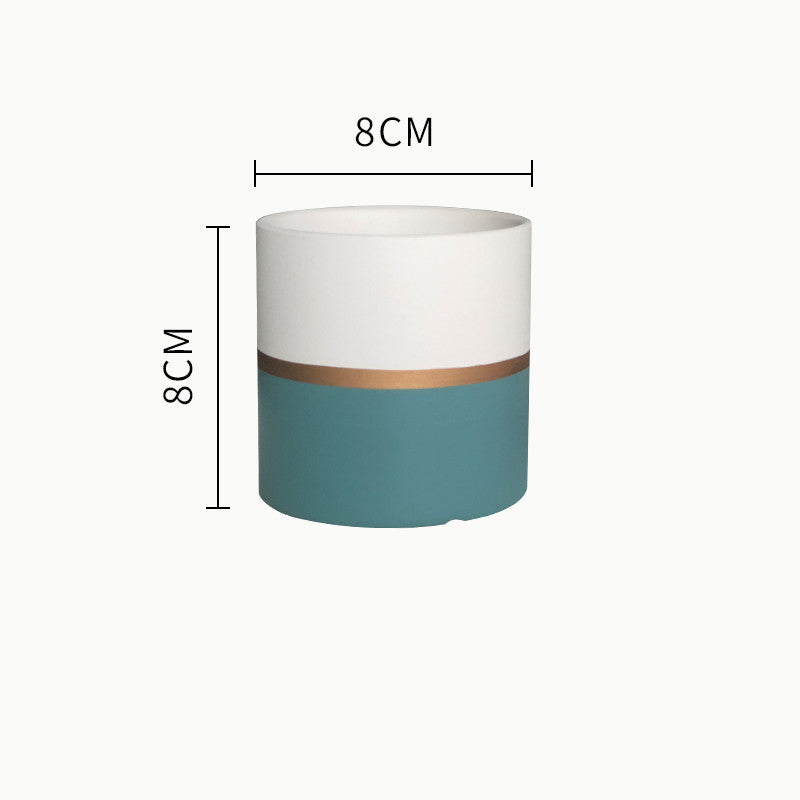 Succulent Planter Set - Creative Iron Art Flowerpot Combination for Home Decor (250g)