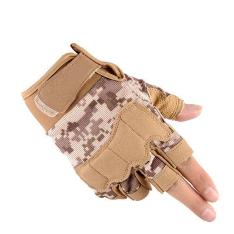 Tactical Half Finger Gloves - Military Grade Outdoor Sports Fitness Gloves