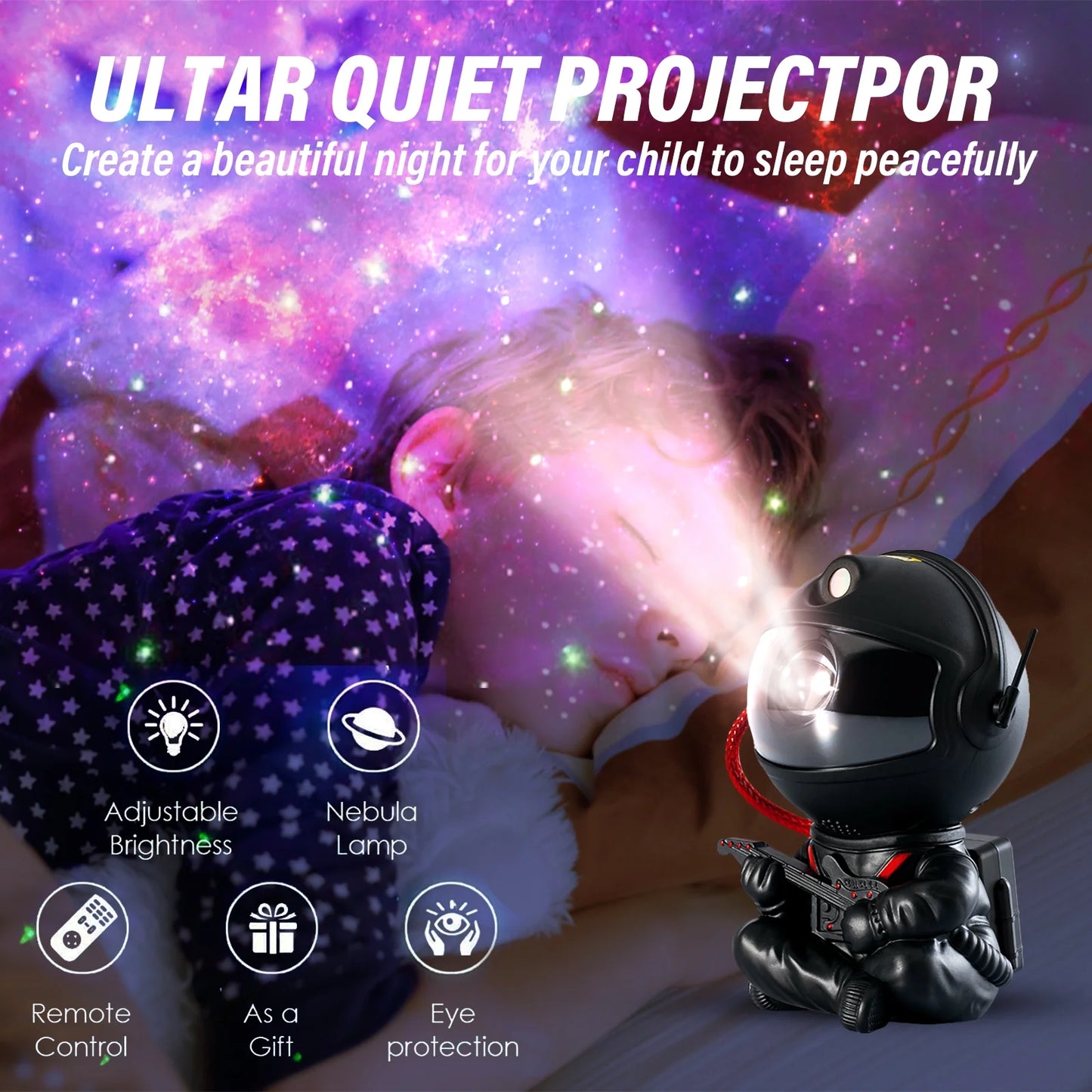 Astronaut Galaxy Projector, 8 Nebula Effects Galaxy Star Projector with Smare Remote Control, 360° Rotation Night Light for Valentines Day Gift/Birthday Gifts for Family, Friends