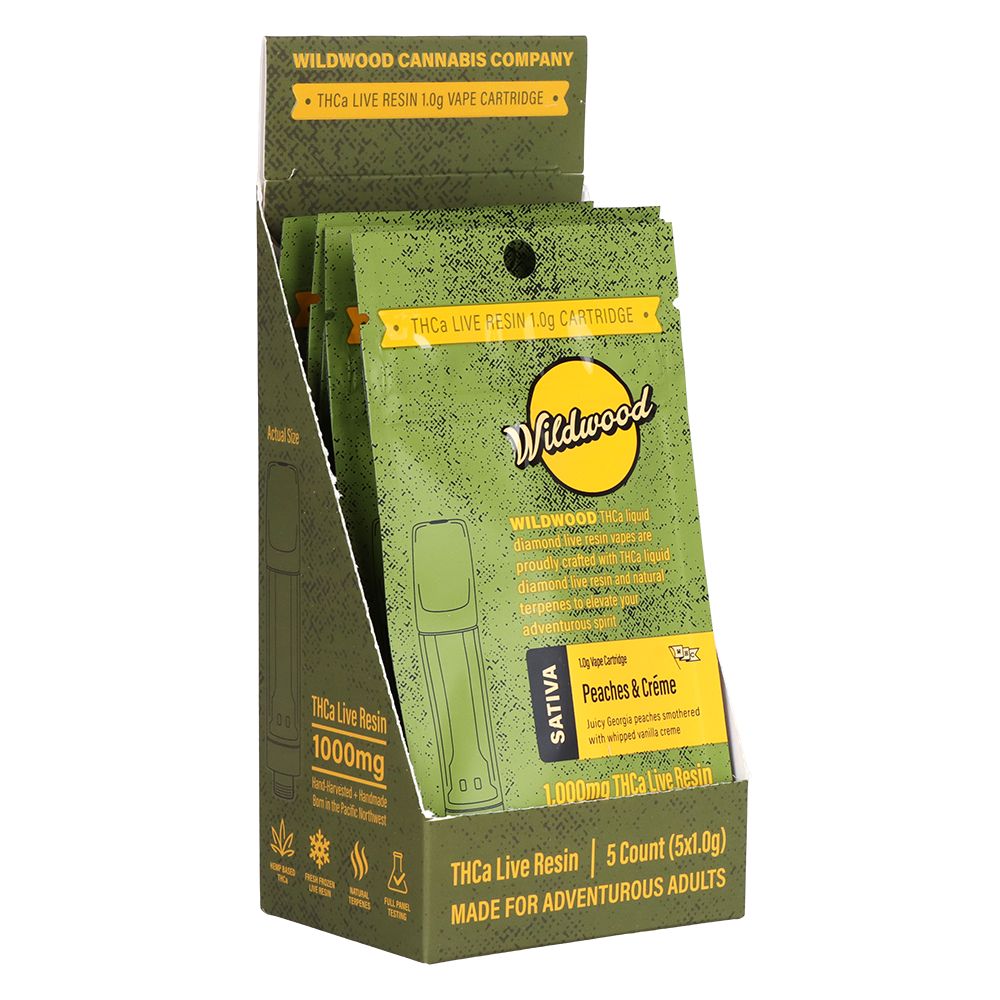 Wildwood THCA Cartridge 1g - Live Resin Liquid Diamond Vape | 5ct Display