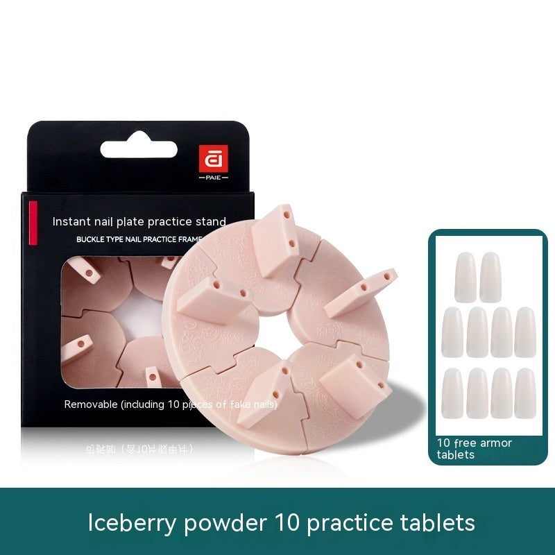 Nail Art Practice Hand - Lotus Base Finger Rest for Nail Training (56g)