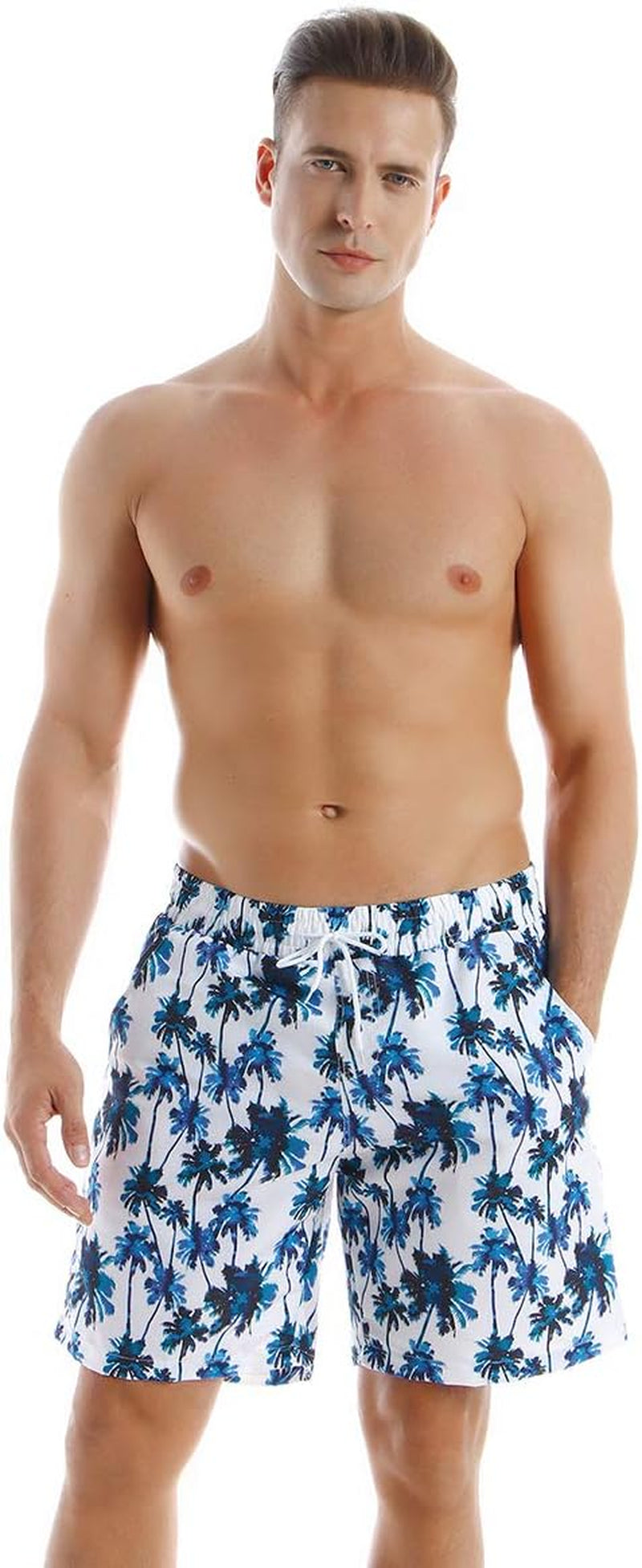 Family Swimsuits Matching Set Summer Beach Palm Bathing Suits