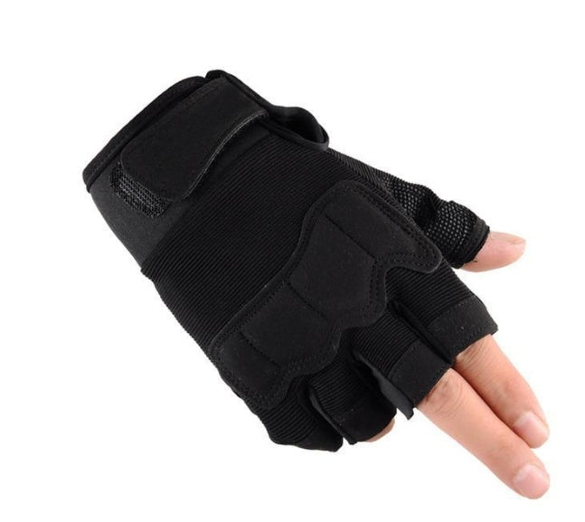 Tactical Half Finger Gloves - Military Grade Outdoor Sports Fitness Gloves