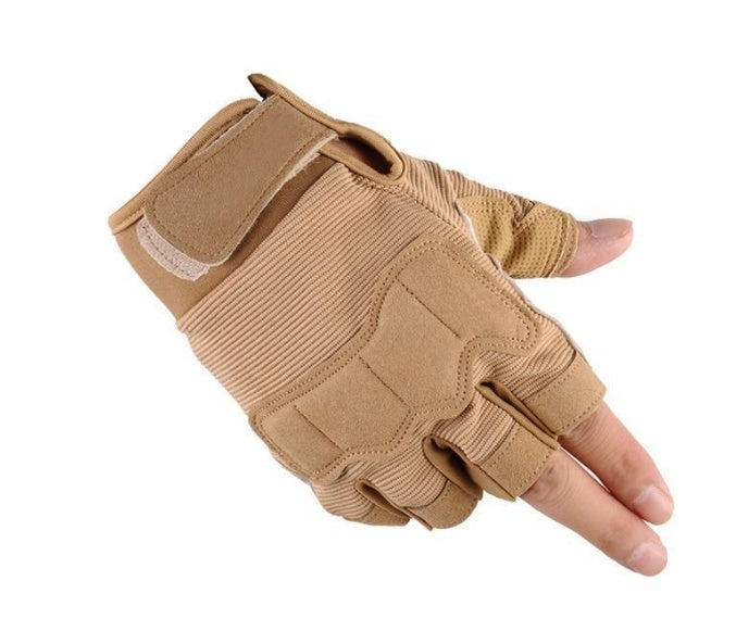 Tactical Half Finger Gloves - Military Grade Outdoor Sports Fitness Gloves