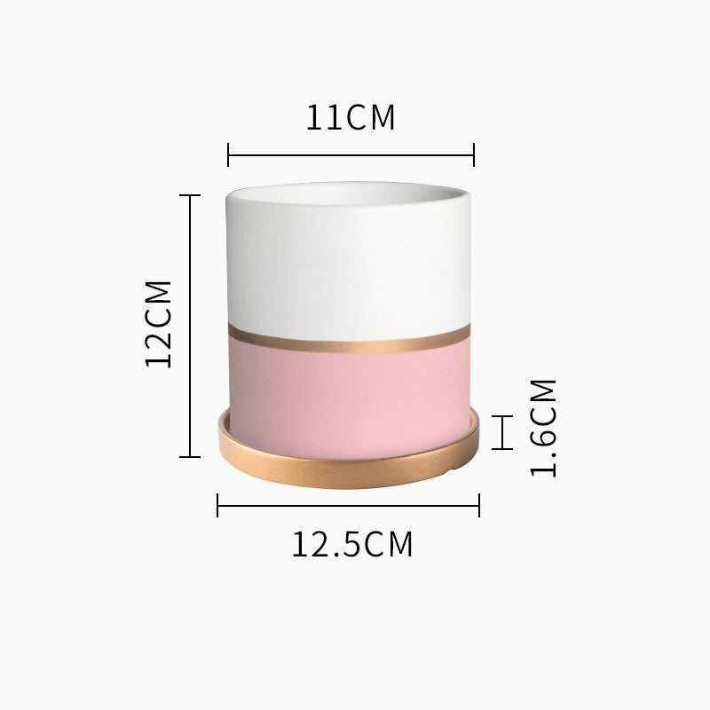 Succulent Planter Set - Creative Iron Art Flowerpot Combination for Home Decor (250g)