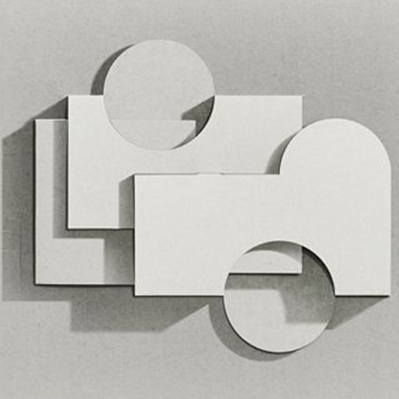 Modern Minimalist 3D Wall Art for Living Room - Abstract Composition Sofa Background Decor