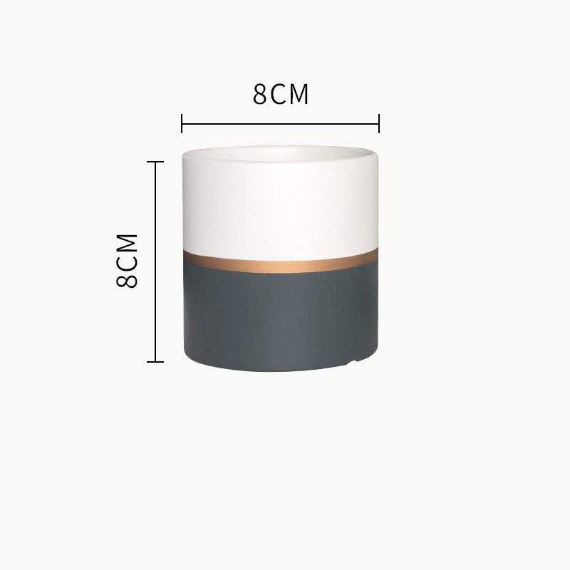 Succulent Planter Set - Creative Iron Art Flowerpot Combination for Home Decor (250g)