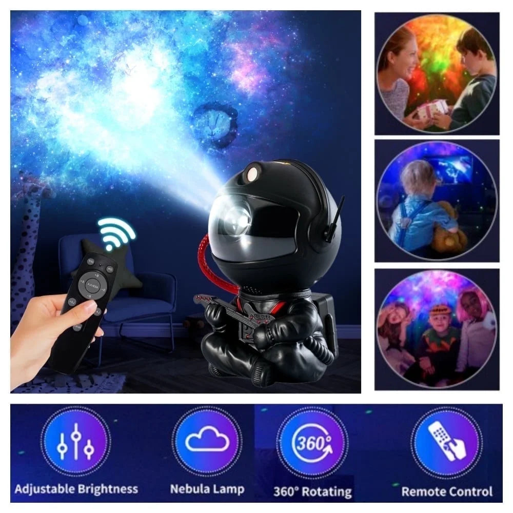 Astronaut Galaxy Projector, 8 Nebula Effects Galaxy Star Projector with Smare Remote Control, 360° Rotation Night Light for Valentines Day Gift/Birthday Gifts for Family, Friends