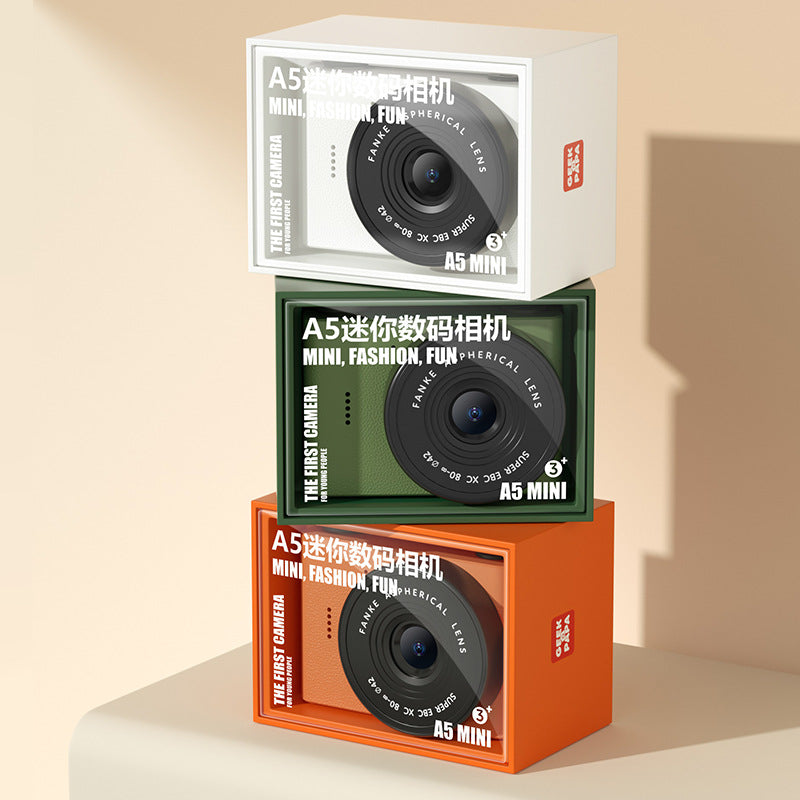 Classic Small Camera Front And Rear Dual Camera Video