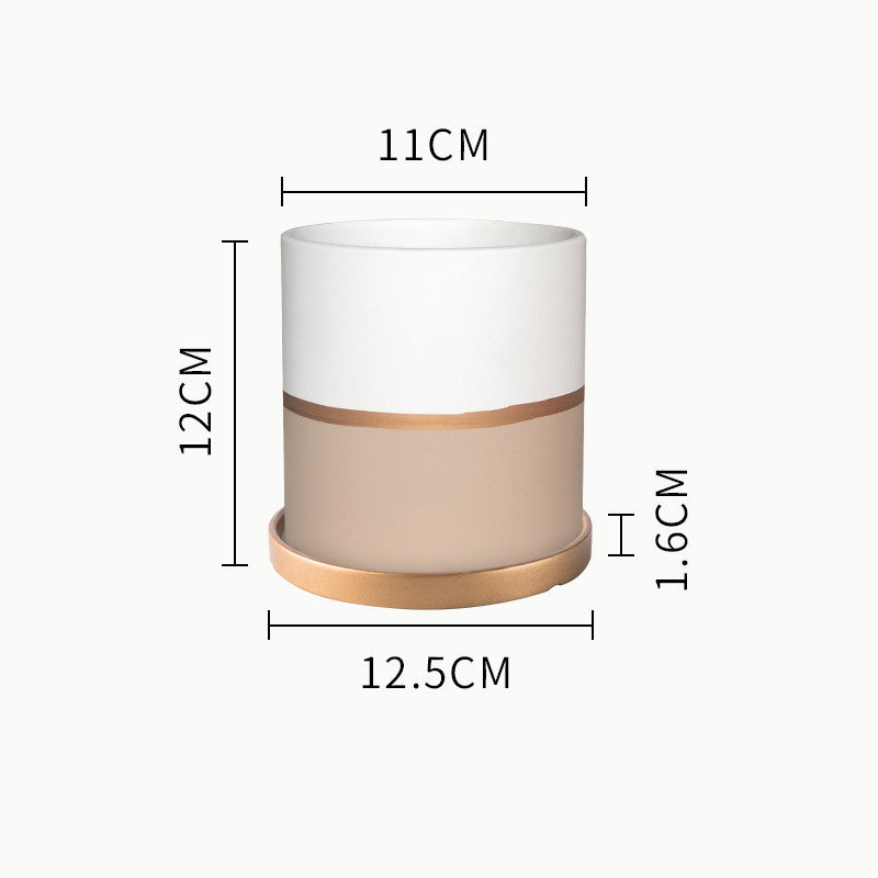 Succulent Planter Set - Creative Iron Art Flowerpot Combination for Home Decor (250g)