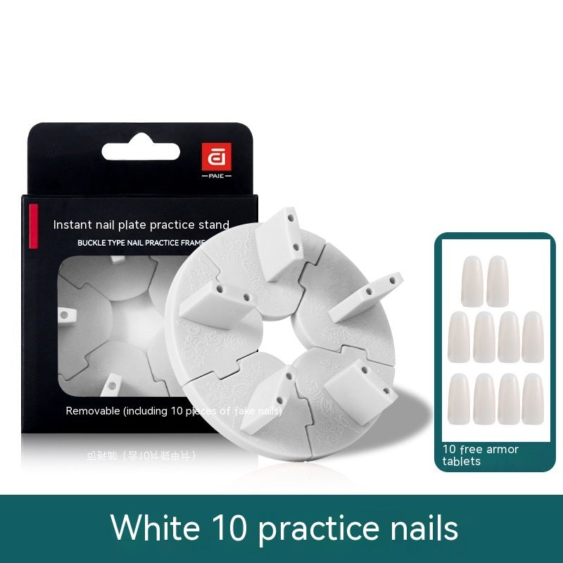 Nail Art Practice Hand - Lotus Base Finger Rest for Nail Training (56g)