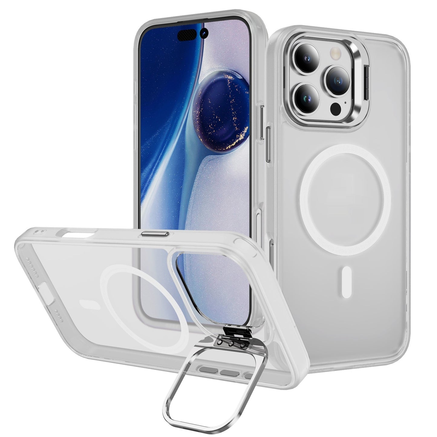 Magnetic Phone Case with Lens Bracket - Universal Camera Protection Cover