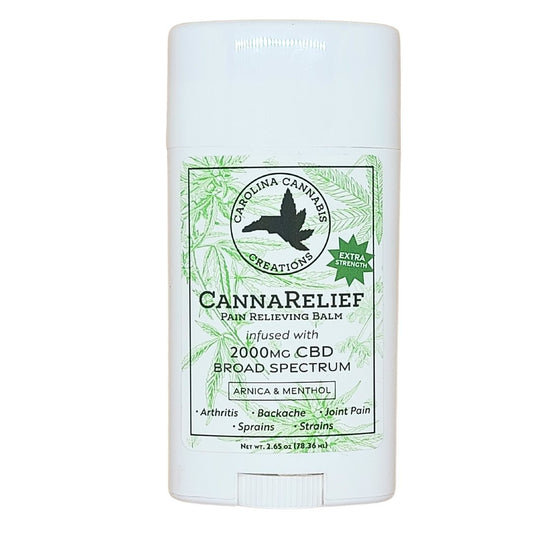 CannaRelief 2000mg CBD Pain Relieving Balm - THC Free Hemp Balm | Fast Acting Relief