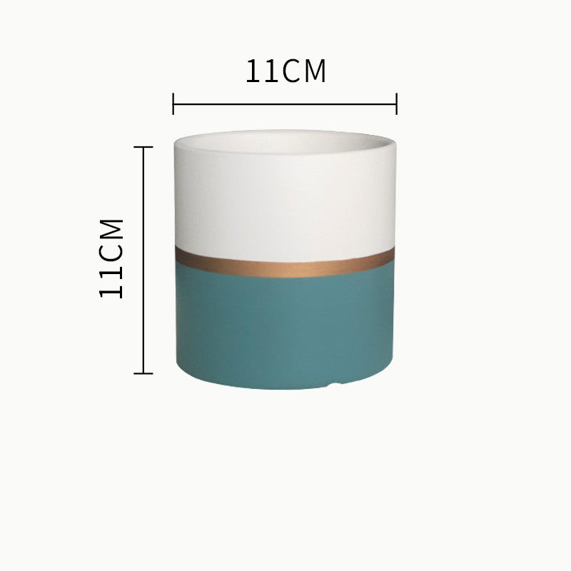 Succulent Planter Set - Creative Iron Art Flowerpot Combination for Home Decor (250g)