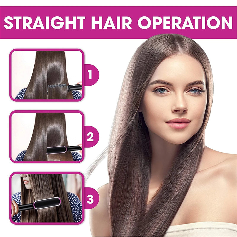 Hair Straightener Hot Comb Negative Ion Curling Tong