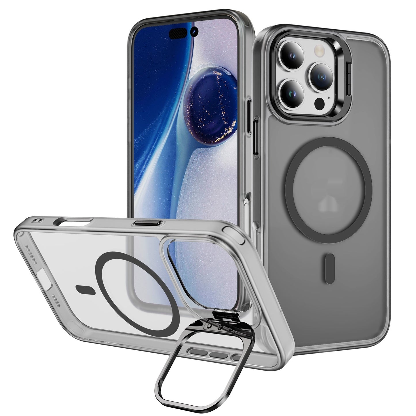 Magnetic Phone Case with Lens Bracket - Universal Camera Protection Cover