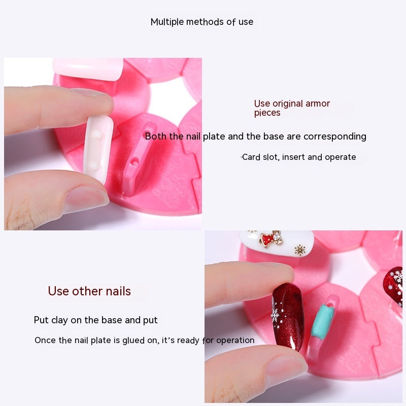 Nail Art Practice Hand - Lotus Base Finger Rest for Nail Training (56g)