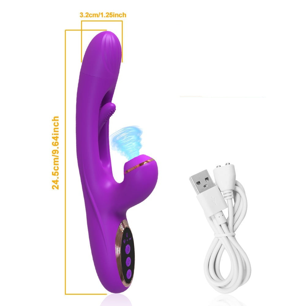 Touch-Responsive Silicone Wellness Massager - USB Rechargeable Personal Care Device