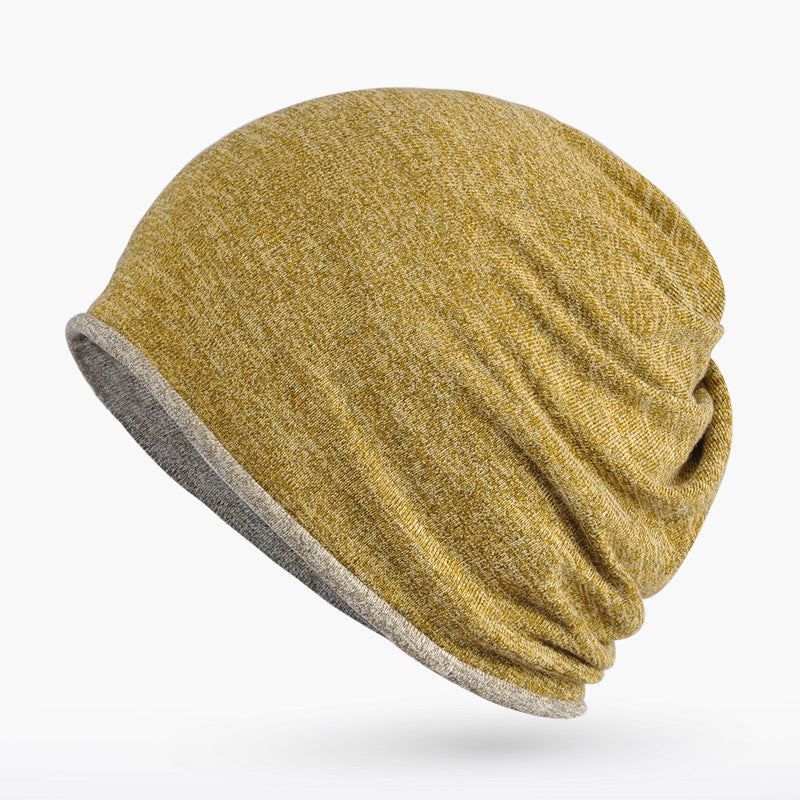 Korean Style Convertible Bib Scarf Hat - Dual-Use Winter Accessory