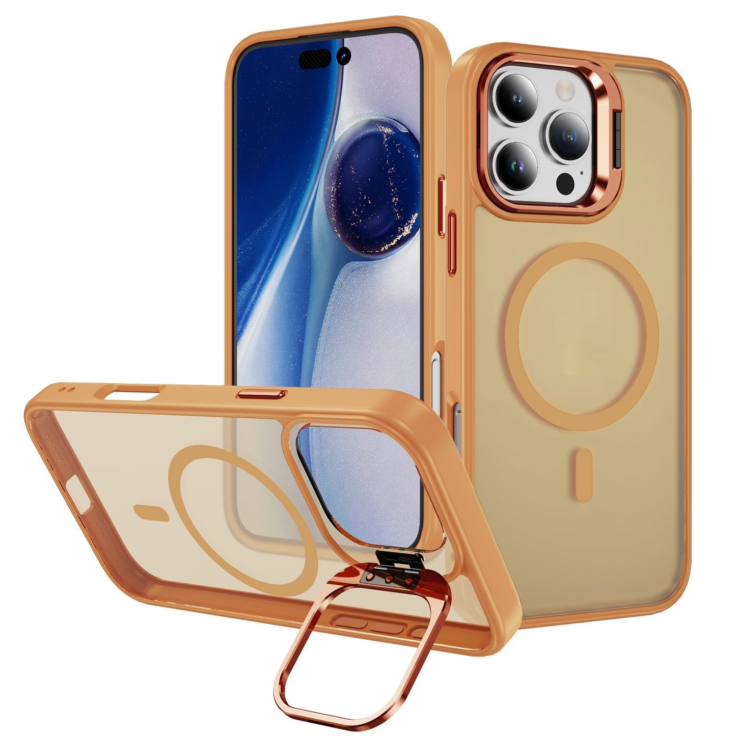 Magnetic Phone Case with Lens Bracket - Universal Camera Protection Cover