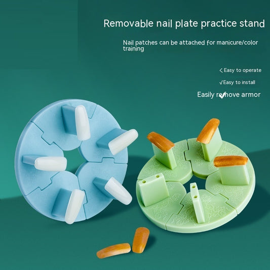 Nail Art Practice Hand - Lotus Base Finger Rest for Nail Training (56g)