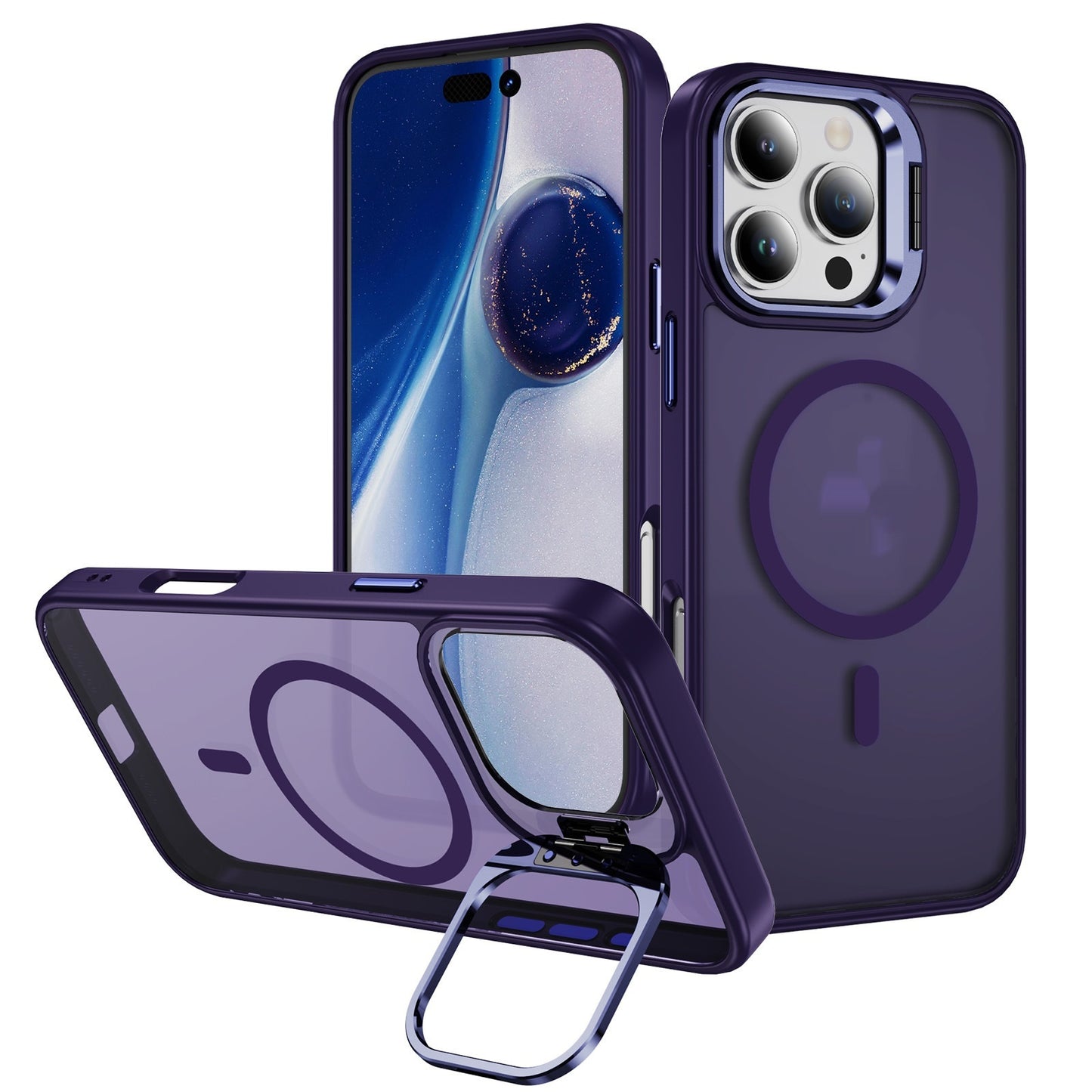 Magnetic Phone Case with Lens Bracket - Universal Camera Protection Cover