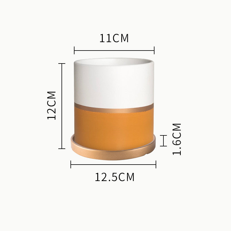 Succulent Planter Set - Creative Iron Art Flowerpot Combination for Home Decor (250g)