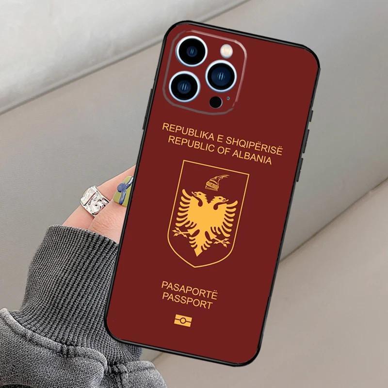 Passport Phone Case - Algeria Serbia Spain Flag Design | Travel Themed Cover
