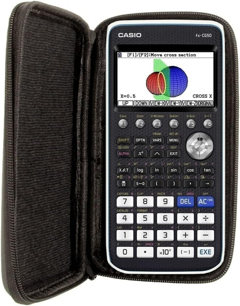 Protective Case for TI 84 Plus/Ti 83 Plus/ Casio FX-9860GII / Casio PRIZM FX-CG 50 Graphing Calculator in Black
