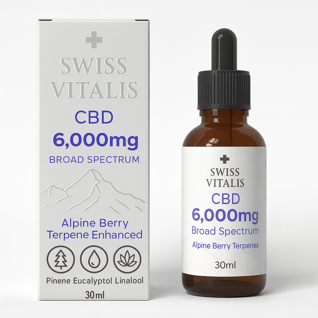 Swiss Vitalis Broad Spectrum CBD 6000mg – Alpine Enhanced Terpenes