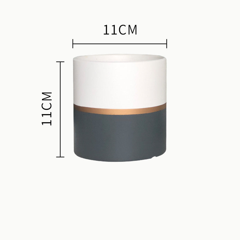 Succulent Planter Set - Creative Iron Art Flowerpot Combination for Home Decor (250g)