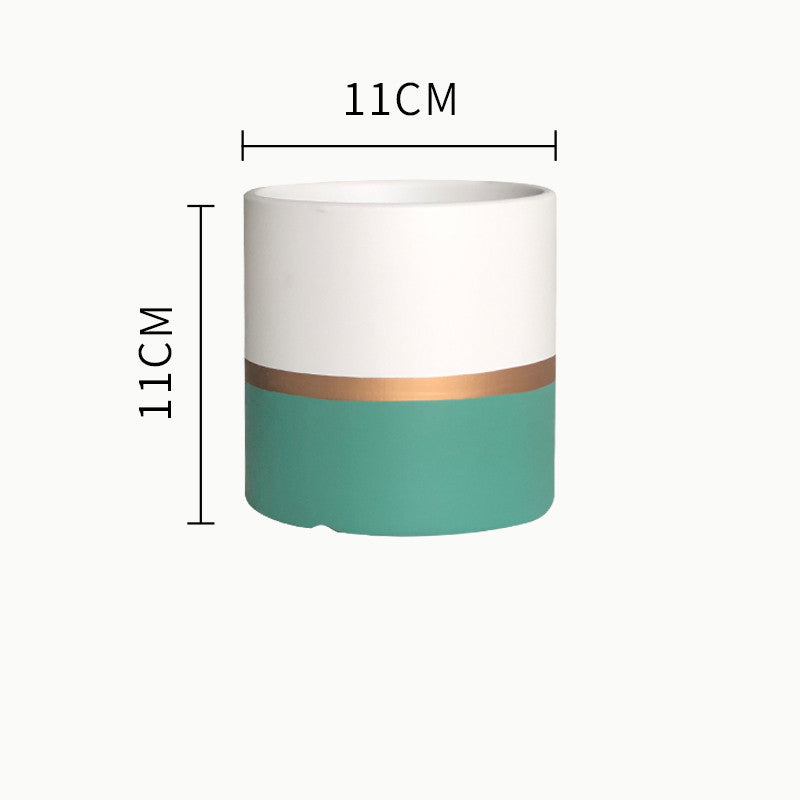 Succulent Planter Set - Creative Iron Art Flowerpot Combination for Home Decor (250g)