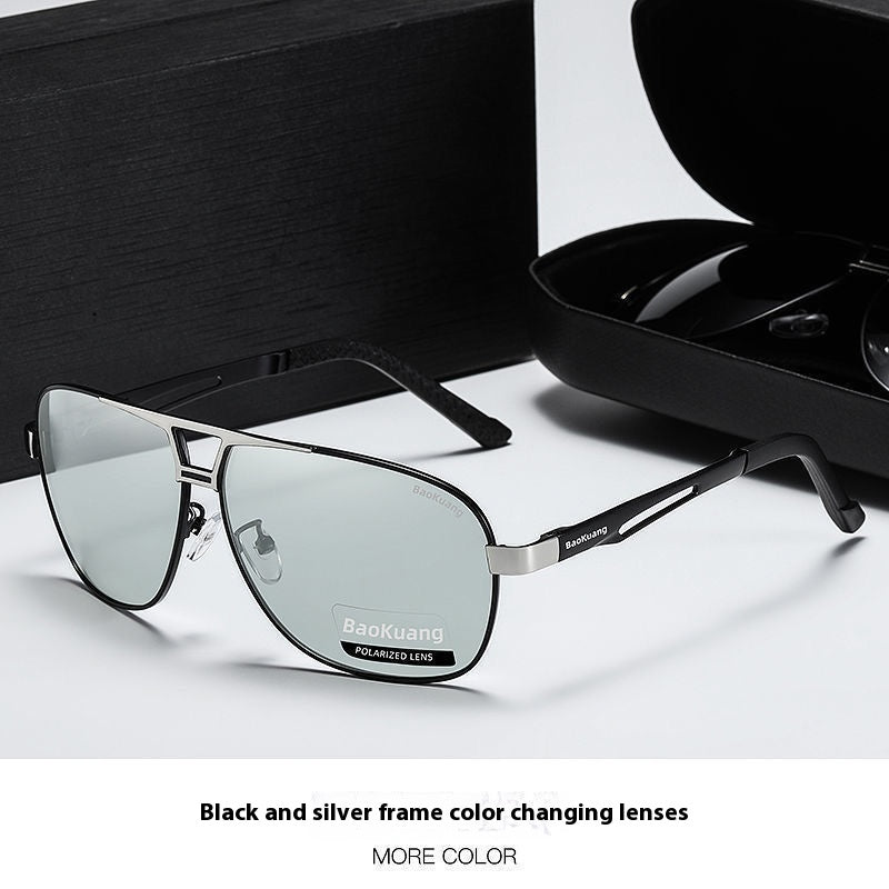 Photochromic Sunglasses for Men - Day Night Transition Driving Glasses